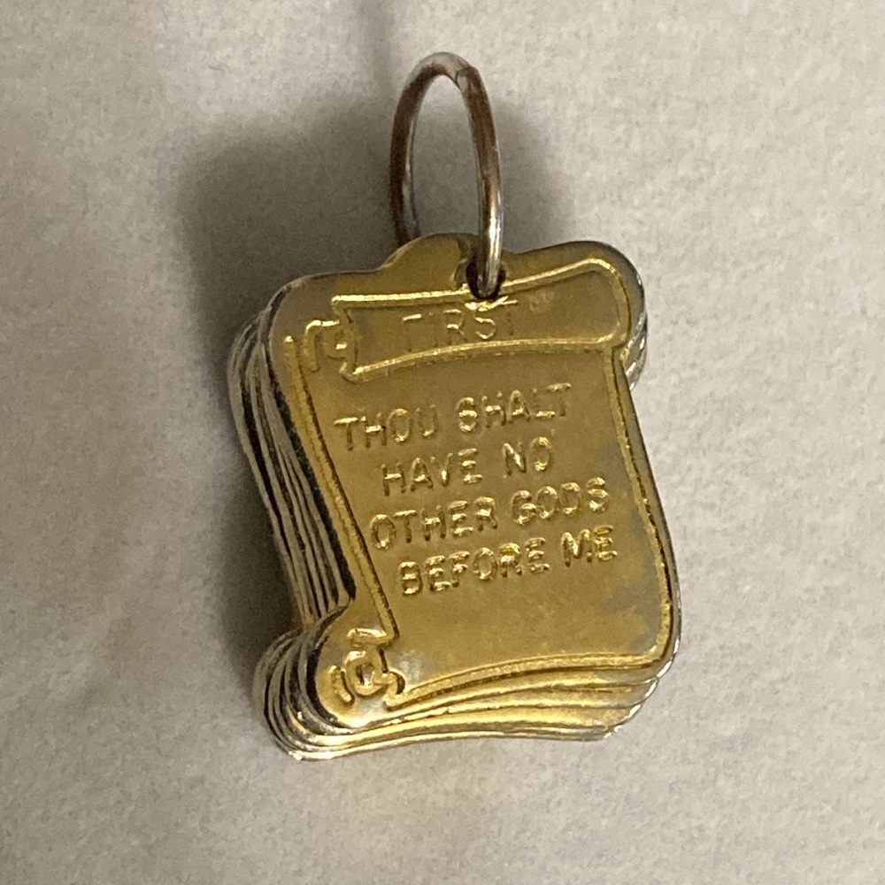 Vintage 10 commandment charms first thru 10th